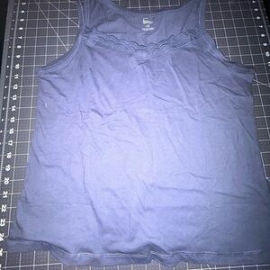 Felina Midnight Blue Lace Accent Tank